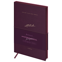 Ежедневник недатированный, А5, 136л., кожзам, Greenwich Line "Mysterious soul. Purpur", тон. блок, цветной срез фото Ежедневник недатированный, А5, 136л., кожзам, Greenwich Line "Mysterious soul. Purpur", тон. блок, цветной срез