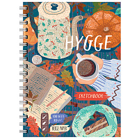 Скетчбук-тетрадь 100л., А5 BG "Hygge", на гребне, матовая ламинация, бежевый блок, твердая обложка, 80г/м2 фото Скетчбук-тетрадь 100л., А5 BG "Hygge", на гребне, матовая ламинация, бежевый блок, твердая обложка, 80г/м2
