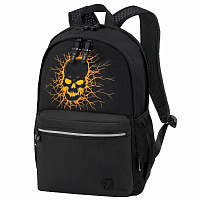Рюкзак BRAUBERG FASHION CITY универсальный, 2 отделения, Skull, черный, 46х31х15 см, 272572 фото Рюкзак BRAUBERG FASHION CITY универсальный, 2 отделения, Skull, черный, 46х31х15 см, 272572