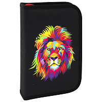 Пенал BRAUBERG с наполнением, 1 отделение, 1 откидная планка, 24 предмета, 21х14 см, "Colorful lion", 270725 фото Пенал BRAUBERG с наполнением, 1 отделение, 1 откидная планка, 24 предмета, 21х14 см, "Colorful lion", 270725