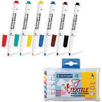 Маркеры для ткани 6 ЦВЕТОВ CENTROPEN "Textile Marker", круглый наконечник, 1,8 мм, 2739/6, 5 2739 0610 фото Маркеры для ткани 6 ЦВЕТОВ CENTROPEN "Textile Marker", круглый наконечник, 1,8 мм, 2739/6, 5 2739 0610