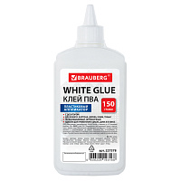 Клей ПВА BRAUBERG (бумага, картон, дерево), 150 г, 227378 фото Клей ПВА BRAUBERG (бумага, картон, дерево), 150 г, 227378