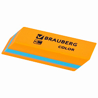 Ластик BRAUBERG "Color", 55х15х13 мм, прямоугольный, скошенный, яркие цвета ассорти, 272671 фото Ластик BRAUBERG "Color", 55х15х13 мм, прямоугольный, скошенный, яркие цвета ассорти, 272671