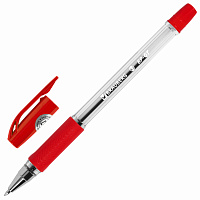 Ручка шариковая BRAUBERG "BP-GT", КРАСНАЯ, корпус прозрачный, евронаконечник 0,7 мм, линия письма 0,35 мм, 144007 фото Ручка шариковая BRAUBERG "BP-GT", КРАСНАЯ, корпус прозрачный, евронаконечник 0,7 мм, линия письма 0,35 мм, 144007
