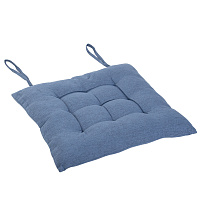 Подушка на стул "РОГОЖКА", 40x40 см, полиэстер, синяя, PRIMILA (ПРИМИЛА) LUX, 700503 фото Подушка на стул "РОГОЖКА", 40x40 см, полиэстер, синяя, PRIMILA (ПРИМИЛА) LUX, 700503