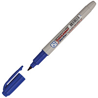 Маркер перманентный Crown "Multi Marker Super Slim" синий, пулевидный, 1мм фото Маркер перманентный Crown "Multi Marker Super Slim" синий, пулевидный, 1мм