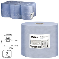 Бумага протирочная с центральной вытяжкой 175 метров VEIRO (M4) COMFORT, 2-слойная, КОМПЛЕКТ 6 рулонов, WP203