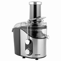 Соковыжималка CENTEK CT-1212, 1200 Вт, стакан 1,1 л, емкость для жмыха 1,7 л, металл, сталь/черный фото Соковыжималка CENTEK CT-1212, 1200 Вт, стакан 1,1 л, емкость для жмыха 1,7 л, металл, сталь/черный