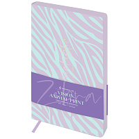 Ежедневник недатированный, А5, 136л., кожзам, Greenwich Line "Vision. Animal print. Zebra", тон. блок, цветной срез фото Ежедневник недатированный, А5, 136л., кожзам, Greenwich Line "Vision. Animal print. Zebra", тон. блок, цветной срез