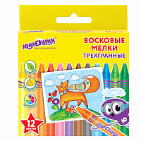 Восковые мелки трехгранные ЮНЛАНДИЯ "ЮНЛАНДИК И МУДРЫЙ ЛИС", НАБОР 12 цветов, 227289 фото Восковые мелки трехгранные ЮНЛАНДИЯ "ЮНЛАНДИК И МУДРЫЙ ЛИС", НАБОР 12 цветов, 227289