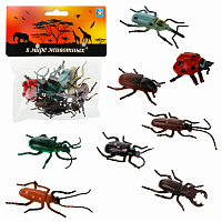 Игровой набор Фигурки животных "Насекомые", 5 см, "В мире животных", 8 видов, 1TOY, Т10499 фото Игровой набор Фигурки животных "Насекомые", 5 см, "В мире животных", 8 видов, 1TOY, Т10499