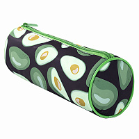Пенал-тубус BRAUBERG, с эффектом SOFT TOUCH, полиэстер, "Black Avocado", 22х8 см, 270061 фото Пенал-тубус BRAUBERG, с эффектом SOFT TOUCH, полиэстер, "Black Avocado", 22х8 см, 270061