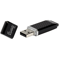 Флеш-диск 4 GB, SMARTBUY Quartz, USB 2.0, черный, SB4GBQZ-K фото Флеш-диск 4 GB, SMARTBUY Quartz, USB 2.0, черный, SB4GBQZ-K