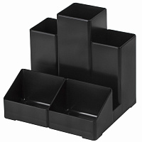 Подставка-органайзер BRAUBERG-CONTRACT, 109х95х101,5 мм, 5 отделений, черная, 230893 фото Подставка-органайзер BRAUBERG-CONTRACT, 109х95х101,5 мм, 5 отделений, черная, 230893