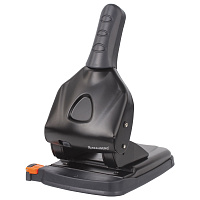 Дырокол металлический МОЩНЫЙ BRAUBERG "Heavy duty" до 65 л., эргономичный, черный, 228496 фото Дырокол металлический МОЩНЫЙ BRAUBERG "Heavy duty" до 65 л., эргономичный, черный, 228496
