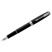 Ручка перьевая Parker "Sonnet Matte Black CT" 0,8мм, подарочная упаковка фото Ручка перьевая Parker "Sonnet Matte Black CT" 0,8мм, подарочная упаковка