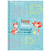 Скетчбук 80л., А5 7БЦ BG "Foxy sketch", матовая ламинация, выб. лак, 100г/м2 фото Скетчбук 80л., А5 7БЦ BG "Foxy sketch", матовая ламинация, выб. лак, 100г/м2