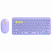 Набор беспроводной SMARTBUY 510590, клавиатура, мышь 2 кнопки + 1 колесо, фиолетовая, SBC-510590AG-V фото Набор беспроводной SMARTBUY 510590, клавиатура, мышь 2 кнопки + 1 колесо, фиолетовая, SBC-510590AG-V