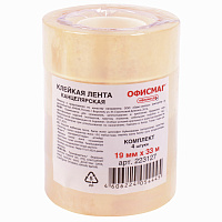 Клейкие ленты 19 мм х 33 м канцелярские ОФИСМАГ, комплект 4 шт., прозрачные, гарантированная длина, 223127 фото Клейкие ленты 19 мм х 33 м канцелярские ОФИСМАГ, комплект 4 шт., прозрачные, гарантированная длина, 223127