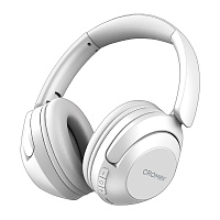 Наушники беспроводные полноразмерные складные раздвижные, CROMEX (КРОМЕКС) HP-043W, Bluetooth 5.4, белые, 514120