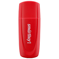 Флеш-диск 8 GB SMARTBUY Scout USB 2.0, красный, SB008GB2SCR фото Флеш-диск 8 GB SMARTBUY Scout USB 2.0, красный, SB008GB2SCR