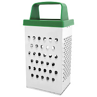 Терка 4 грани 18,2х6,2х8,5 см, белая жесть с пластиковой ручкой, BOOMHOUSE Basic, 701860 фото Терка 4 грани 18,2х6,2х8,5 см, белая жесть с пластиковой ручкой, BOOMHOUSE Basic, 701860