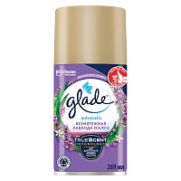 Сменный баллон 269 мл, GLADE "Безмятежная лаванда и алоэ" для автоматических освежителей, 864986 фото Сменный баллон 269 мл, GLADE "Безмятежная лаванда и алоэ" для автоматических освежителей, 864986