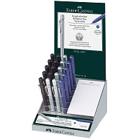 Ручка шариковая автоматическая Faber-Castell "Grip 2011" синяя,1,2мм, трехгр.,корпус ассорти,дисплей фото Ручка шариковая автоматическая Faber-Castell "Grip 2011" синяя,1,2мм, трехгр.,корпус ассорти,дисплей