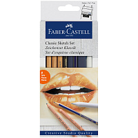 Набор художественных изделий Faber-Castell " Goldfaber Classic Sketch", 6 предметов, картон. упаковка фото Набор художественных изделий Faber-Castell " Goldfaber Classic Sketch", 6 предметов, картон. упаковка