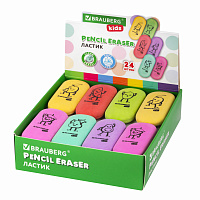Ластик BRAUBERG KIDS "Fruits", 50х23х10 мм, пастельные цвета ассорти, 272674 фото Ластик BRAUBERG KIDS "Fruits", 50х23х10 мм, пастельные цвета ассорти, 272674