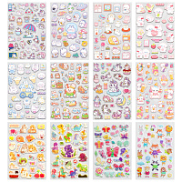 Наклейки объемные "Яркий микс", 19х13,5 см, ассорти 12 видов, FUNSTER (ФАНСТЕР), 666087