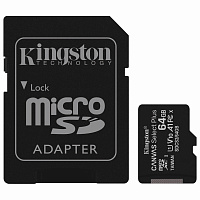 Карта памяти 64 Гб microSDXC Kingston Canvas Select Plus UHS-I U1 10 A1 (SDCS2/64Gb) фото Карта памяти 64 Гб microSDXC Kingston Canvas Select Plus UHS-I U1 10 A1 (SDCS2/64Gb)