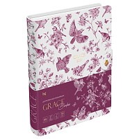 Ежедневник датированный 2026г., А5, 176л., мягкий переплет, экокожа, BG "Grace. Birdies", на гребне фото Ежедневник датированный 2026г., А5, 176л., мягкий переплет, экокожа, BG "Grace. Birdies", на гребне