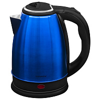 Чайник SONNEN KT-118B, 1,8 л, 1500 Вт, закрытый нагревательный элемент, нержавеющая сталь, синий, 452927 фото Чайник SONNEN KT-118B, 1,8 л, 1500 Вт, закрытый нагревательный элемент, нержавеющая сталь, синий, 452927