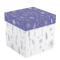 Коробка складная подарочная MESHU "Floral", (15*15*15см), отд фольгой фото Коробка складная подарочная MESHU "Floral", (15*15*15см), отд фольгой