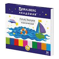 Пластилин классический BRAUBERG "АКАДЕМИЯ", 30 цветов, 600 г, со стеком, ВЫСШЕЕ КАЧЕСТВО, 105900 фото Пластилин классический BRAUBERG "АКАДЕМИЯ", 30 цветов, 600 г, со стеком, ВЫСШЕЕ КАЧЕСТВО, 105900