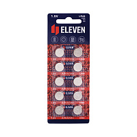 Батарейка Eleven LR44 (G13, V13GA, A76) алкалиновая Цена за 1 батарейку фото Батарейка Eleven LR44 (G13, V13GA, A76) алкалиновая Цена за 1 батарейку