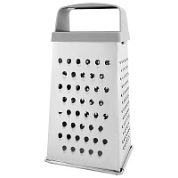 Терка 4 грани 22х11х8,5 см, белая жесть с пластиковой ручкой, BOOMHOUSE Кварц, 701859 фото Терка 4 грани 22х11х8,5 см, белая жесть с пластиковой ручкой, BOOMHOUSE Кварц, 701859