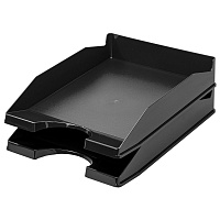 Лоток горизонтальный для бумаг КОМПЛЕКТ 2 шт., BRAUBERG "Modern", 346х254х61 мм, черный, 238024 фото Лоток горизонтальный для бумаг КОМПЛЕКТ 2 шт., BRAUBERG "Modern", 346х254х61 мм, черный, 238024