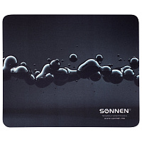 Коврик для мыши SONNEN "DROPS", резина + ткань, 220х180х3 мм, 513290 фото Коврик для мыши SONNEN "DROPS", резина + ткань, 220х180х3 мм, 513290