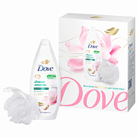 Подарочный набор DOVE "Фисташковый крем": крем-гель для душа 250 мл + мочалка для тела фото Подарочный набор DOVE "Фисташковый крем": крем-гель для душа 250 мл + мочалка для тела