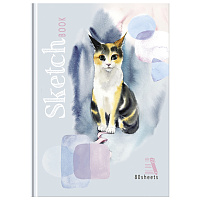 Скетчбук 80л., А5 BG "Трехцветная кошка", 7БЦ, матовая ламинация, бежевый блок, 80г/м2 фото Скетчбук 80л., А5 BG "Трехцветная кошка", 7БЦ, матовая ламинация, бежевый блок, 80г/м2