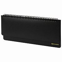 Планинг настольный недатированный (305х140 мм) BRAUBERG "Select", балакрон, 60 л., черный, 123797 фото Планинг настольный недатированный (305х140 мм) BRAUBERG "Select", балакрон, 60 л., черный, 123797