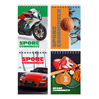 Блокнот А6 40л. на гребне BG "Sport community фото Блокнот А6 40л. на гребне BG "Sport community