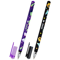 Ручка шариковая с принтом FUNSTER STICK "MONSTERS", СИНЯЯ, SOFT TOUCH покрытие, узел 0,7 мм, линия 0,35 мм, 144390