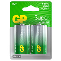 Батарейка GP Super G-Tech D (LR20) 13A алкалиновая, BC2 фото Батарейка GP Super G-Tech D (LR20) 13A алкалиновая, BC2