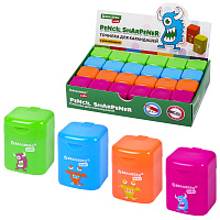 Точилка BRAUBERG KIDS "Монстрик", с контейнером, корпус ассорти, 271946 фото Точилка BRAUBERG KIDS "Монстрик", с контейнером, корпус ассорти, 271946