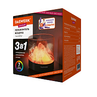 Увлажнитель воздуха аромадиффузор, подсветка и таймер, 300 мл, Аромамасло в ПОДАРОК, DASWERK (ДАСВЕРК), 456847