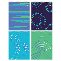 Блокнот А5 40л. на гребне BG "Your pattern фото Блокнот А5 40л. на гребне BG "Your pattern