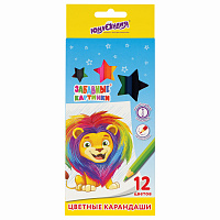 Карандаши цветные ЮНЛАНДИЯ "ЗАБАВНЫЕ КАРТИНКИ", 12 цветов, шестигранные, грифель 3 мм, натуральное дерево, 181643 фото Карандаши цветные ЮНЛАНДИЯ "ЗАБАВНЫЕ КАРТИНКИ", 12 цветов, шестигранные, грифель 3 мм, натуральное дерево, 181643